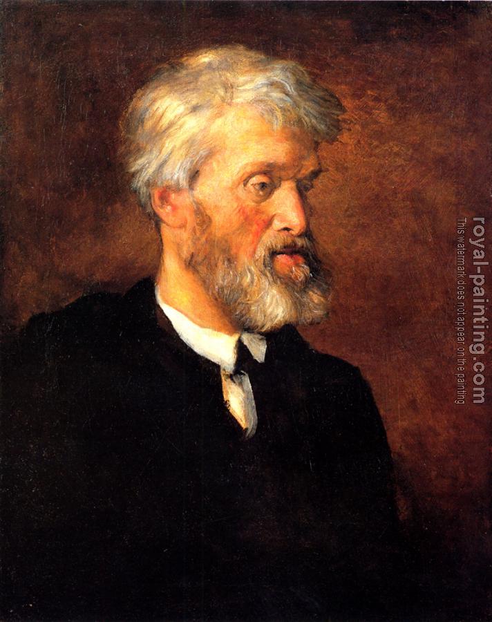 George Frederick Watts : Portrait Of Thomas Carlyle